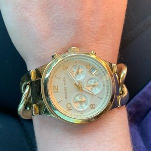 Gold MK watch